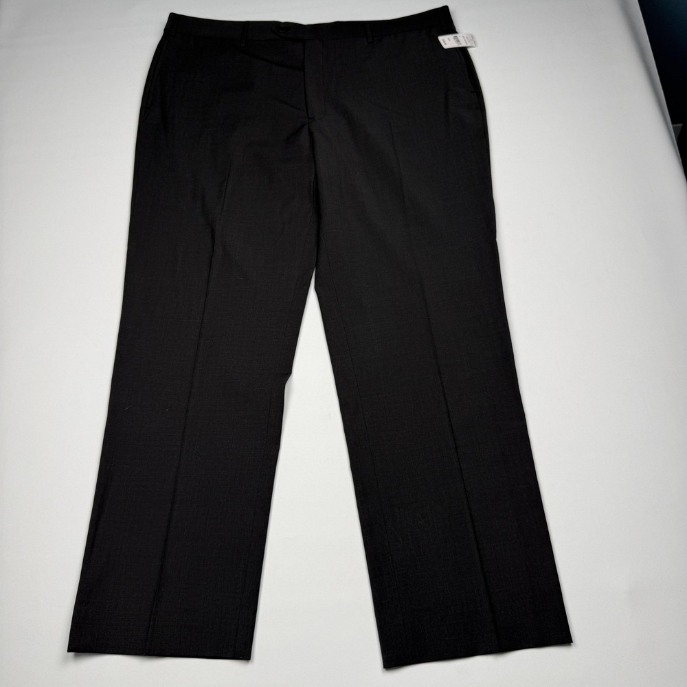 Brooks Brothers Dress Pants Mens 44x32 Gray Madison Fit Wool Stretch Office